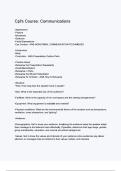 Cpl&rsquo;s Course Communications Exam 2025&sol;2026 &ndash; Complete Study Guide&comma; Leadership & Military Communication Skills Review for Graduate Nursing&comma; MSN Program&comma; and Advanced Practice Nurse Exam Preparation