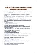 NUR 339 TEST 2 QUESTIONS AND CORRECT ANSWERS 100&percnt; VERIFIED&excl;&excl;