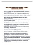 NUTR 280 EXAM 2 QUESTIONS AND CORRECT ANSWERS 2026 UPDATE&excl;&excl;