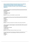 KAPLAN PHARM INTEGRATED EXAM 2025-2026 ACTUAL EXAM ALL 150 QUESTIONS AND CORRECT DETAILED ANSWERS WITH RATIONALES COVERING THE RECENT TESTED QUESTIONS&vert;ALREADY GRADED A&plus;