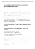 HSA 3180 EXAM 2 &lpar;ACTUAL&rpar; 2025&sol;26 QUESTIONS WITH CORRECT SOLUTIONS&period;