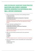 OHIO PATHOLOGY ASSISTANT EXAM PRACTICE  QUESTIONS AND CORRECT ANSWERS  &lpar;VERIFIED ANSWERS&rpar; PLUS RATIONALES 2026  Q&A &vert; INSTANT DOWNLOAD 