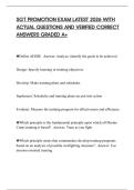 SGT PROMOTION EXAM LATEST 2026 WITH ACTUAL QUESTIONS AND VERIFIED CORRECT ANSWERS GRADED A&plus;