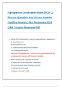 Signalperson Certification Exam &lpar;NCCCO&rpar;  Practice Questions And Correct Answers  &lpar;Verified Answers&rpar; Plus Rationales 2026  Q&A &vert; Instant Download Pdf 