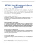 EDF 6225 Exam -2 Questions with Correct Answers 2025&period;