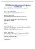 EDF 6225 Exam 1 Questions with Correct Answers 2025&period;