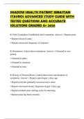 SHADOW HEALTH PATIENT SEBASTIAN STAVROS ADVANCED STUDY GUIDE WITH TESTED QUESTIONS AND ACCURATE SOLUTIONS GRADED A&plus; 2026