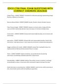 EDCO C790 FINAL EXAM QUESTIONS WITH CORRECT ANSWERS 2025