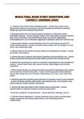 NU643 FINAL EXAM STUDY QUESTIONS AND CORRECT ANSWERS 2026&excl;&excl;