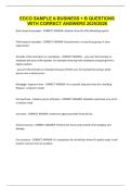 EDCO SAMPLE A BUSINESS &plus; B QUESTIONS WITH CORRECT ANSWERS 2025-2026&period;