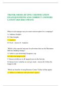 TIKTOK MEDIA BUYING CERTIFICATION EXAM QUESTIONS AND CORRECT ANSWERS LATEST 2025-2026 UPDATE