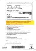 Actual 2025 Pearson Edexcel GCE In Urdu 9UR0&sol;03 Listening&comma; Reading and Writing in Urdu Merged Question Paper and Mark Scheme