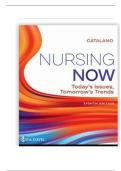 TEST BANK FOR Nursing Now&colon; Today's Issues&comma; Tomorrows Trends Eighth Edition by Joseph T&period; Catalano ISBN&colon; 978-0803674882 COMPLETE GUIDE ALL CHAPTERS COVERED 100 &percnt; VERIFIED A&plus; GRADE ASSURED &excl;&excl;&excl;&excl;&excl;NEW LATEST UPDATE
