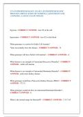 UTA PATHOPHYSIOLOGY EXAM 1 &lpar;PATHOPHYSIOLOGIC  PROCESS&colon; IMPLICATION OF NURSING&rpar; &vert; QUESTIONS AND  ANSWERS &vert; LATEST EXAM UPDATE 