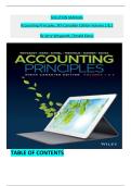 SOLUTION MANUAL Accounting Principles&comma; 9th Canadian Edition Volume 1 & 2 By Jerry Weygandt&comma; Donald Kieso&comma;