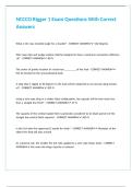 NCCCO Rigger 1 Exam Questions With Correct Answers&period;