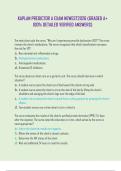 KAPLAN Predictor A Exam NEWEST 2026 &vert; 100&percnt; Verified & Updated Detailed Answers &vert; GRADED A&plus; Nursing Predictor Test Prep