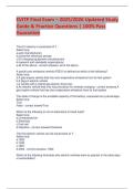 EVITP Final Exam &ndash; 2025&sol;2026 Updated Study Guide & Practice Questions &vert; 100&percnt; Pass Guarantee