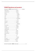 EXAM Questions and answers 