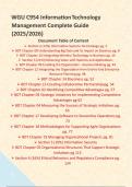 WGU C954 Information Technology Management Complete Guide &lpar;2025&sol;2026&rpar;  Document Table of Content &Tab;Section 2 &lpar;12&percnt;&rpar; Information Systems Terminology pg&period; 2 &Tab;BDT Chapter 08 Understanding Big Data and Its Impact on Business pg&period; 8 &Tab;