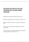 SIDA BADGE SFO PRACTICE TEST 2025 QUESTIONS AND ACCURATE VERIFIED SOLUTIONS
