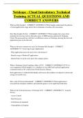 Netskope - Cloud Introdutory Technical  Training ACTUAL QUESTIONS AND  CORRECT ANSWERS 
