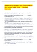 Florida Pump Operator &ndash; 2025&sol;2026 Updated Exam Prep & Study Guide &vert; 100&percnt; Pass Guarantee