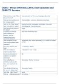 CAISS &ndash; Thorax UPDATED ACTUAL Exam Questions and  CORRECT Answers