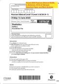 Actual 2025 Pearson Edexcel GCSE In Statistics 1ST0&sol; 2F Merged Question Paper and Mark Scheme
