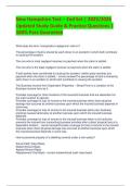 New Hampshire Test &ndash; 2nd Set &vert; 2025&sol;2026 Updated Study Guide & Practice Questions &vert; 100&percnt; Pass Guarantee