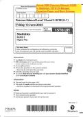 Actual 2025 Pearson Edexcel GCSE In Statistics 1ST0&sol; 2H Merged Question Paper and Mark Scheme