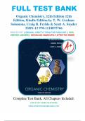 TEST BANK FOR Organic Chemistry 12th Edition by T&period; W&period; Graham Solomons&comma; Craig B&period; Fryhle&comma; Scott A&period; Snyder Chapter 1-25