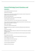 General Pathology Exam3 Questions and  answers