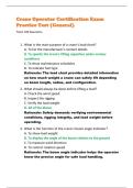 Crane Operator Certification Exam  Practice Test &lpar;General&rpar; 