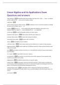 Linear Algebra and its Applications Exam  Questions and answers 