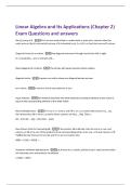 Linear Algebra and Its Applications &lpar;Chapter 2&rpar;  Exam Questions and answers 
