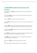 LUO BUSI300 Vocab Exam Questions and  answers