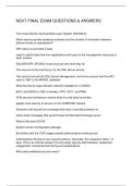 NSVT FINAL EXAM QUESTIONS & ANSWERS