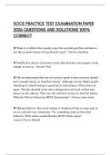 SOCE PRACTICE TEST EXAMINATION PAPER 2026 QUESTIONS AND SOLUTIONS 100&percnt; CORRECT