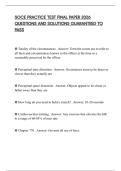 SOCE PRACTICE TEST FINAL PAPER 2026 QUESTIONS AND SOLUTIONS GUARANTEED TO PASS