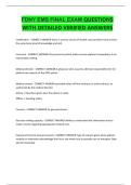 FDNY EMS FINAL EXAM QUESTIONS WITH DETAILED VERIFIED ANSWERS&period;