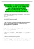 FDNY COF P-98 EXAM AND PRACTICE EXAM 2025-2026 ACTUAL EXAM 187 QUESTIONS AND CORRECT DETAILED ANSWERS &lpar;VERIFIED ANSWERS&rpar; ALREADY GRADED A&plus;&period;