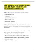 SOD THEORY 2 COMPREHENSIVE EXAM 2026 COMPLETE QUESTIONS AND SOLUTIONS GUARANTEED A&plus;