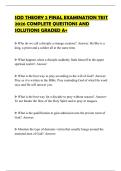 SOD THEORY 2 FINAL EXAMINATION TEST 2026 COMPLETE QUESTIONS AND SOLUTIONS GRADED A&plus;