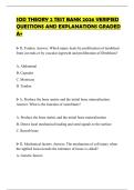 SOD THEORY 2 TEST BANK 2026 VERIFIED QUESTIONS AND EXPLANATIONS GRADED A&plus;