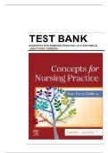 TEST BANK FOR Concepts for Nursing Practice 4th Edition by Jean Foret Giddens ISBN&colon;9780323809825 COMPLETE GUIDE ALL CHAPTERS COVERED WITH RATIONALES 100&percnt; VERIFIED A&plus; GRADE ASSURED&excl;&excl;&excl;&excl;&excl;NEW LATEST UPDATE&excl;&excl;&excl;&excl;&excl;