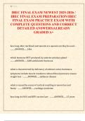 IBEC FINAL EXAM NEWEST 2025-2026 &sol;  IBEC FINAL EXAM PREPARATION&sol;IBEC  FINAL EXAM PRACTICE EXAM WITH  COMPLETE QUESTIONS AND CORRECT  DETAILED ANSWERS&vert;ALREADY  GRADED A&plus;