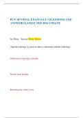 PCN 107 FINAL EXAM &lpar;GCU&rpar; QUESTIONS AND ANSWERS LATEST 2025-2026 UPDATE