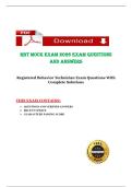 Registered Behavior Technician Mock exam 2026 Exam Questions And Answers