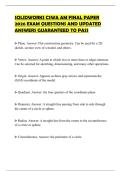 SOLIDWORKS CSWA AM FINAL PAPER 2026 EXAM QUESTIONS AND UPDATED ANSWERS GUARANTEED TO PASS